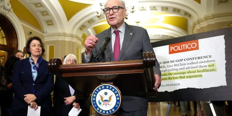 Trump blasts ‘weakened’ Schumer as Democrats again block GOP effort to reopen government